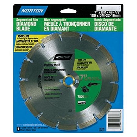 Saint Gobain-Norton Abrasives 7 in. Blade Segmented Rim 2786